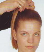 Simple Top Knot Step 5