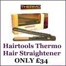 Thermo Straightener with 4 temperature settings, ceramic plates and swivel cord.