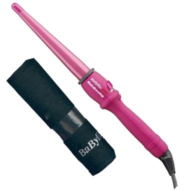 Babyliss Pro Rebel Pink Porcelain Conical Curling Wand