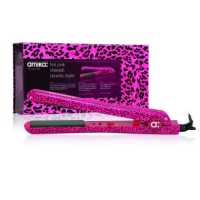 Larger image and more details about the Amika Ceramic Styler Hot Pink Cheetah