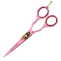 Larger image and more details about the Roo Funky Tough Straight Scissors in Pink Sherbert