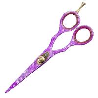 Larger image and more details about the Roo Funky Tough Straight Scissors in Purple