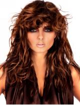 Long Brown Messy Hairstyle by Hooker & Young