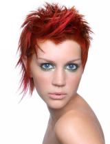 Red Layered Hairstyle by Royston Blythe