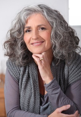 Mature Web Collection long grey Hairstyles