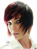 Medium Brown Flicked Hairstyle by Tigi