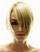 Medium Flicked Hairstyle by Tigi