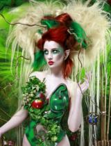 Red Avant Garde Hairstyle by Metropolis