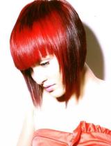 Medium Red Hairstyle by Jakarta