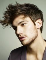 Mens Medium Black Hairstyle by Headmasters