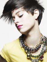 Short Black Layered Hairstyle by Brooks&Brooks