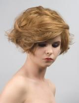 Medium Brown Flicked Hairstyle by Bobbers