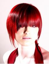  Red Bob Hairstyle by Christopher Boyton