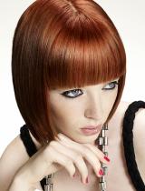 Medium Red Hairstyle by Reds Hair & Beauty