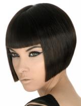 Short Black Bob Hairstyle by The Colour Room