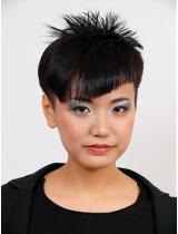 Short Black Layered Hairstyle by Short Cuts