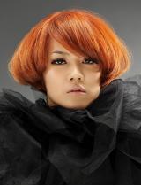 Medium Red Hairstyle by Elle Hair Studio