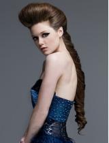 Brown Plaited Hairstyle by Umberto Giannini