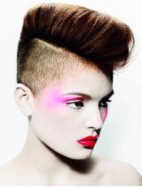 Short Brown Spikey Hairstyle by HOB Salons