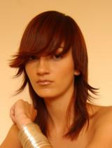 Long  Flicked Hairstyle by Francesco Group