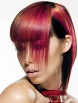 Long Red Choppy Hairstyle by Web Collections