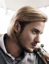 Mens Long Blonde Hairstyle by Goldwell