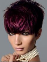 Purple Hairstyle by Royston Blythe