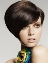 Short Brown Mature Hairstyle by Watkins-Wright