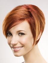 Medium Red Hairstyle by Lanza