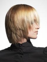 Medium Blonde Layered Hairstyle by Lanza