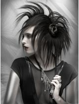 Long Brown Spikey Hairstyle by Phil Smith