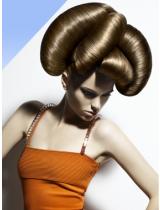 Brown Avant Garde Hairstyle by Hooker & Young