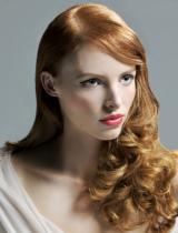 Long Red Hairstyle by Jas Hair