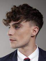 Mens Curly Hairstyle by Saks