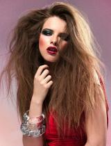 Long Brown Messy Hairstyle by Paul Falltrick