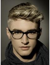 Mens Medium Blonde Hairstyle by Cheynes Hairdressing