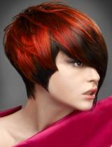 Medium Red Hairstyle by Freelance