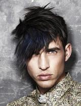 Mens Short Black Hairstyle by Anne Veck Hair