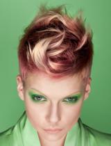 Red Spikey Hairstyle by D&J Ambrose