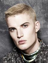 Mens Short Blonde Hairstyle by Anne Veck Hair