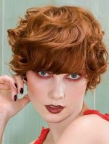 Red Shaggy Hairstyle by Camille Albane