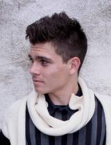 Mens Short Black Hairstyle by Guy Kremer