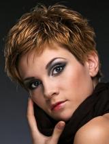 Brown Choppy Hairstyle by Web Collections