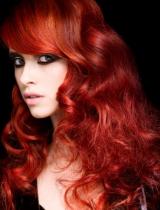 Long Red Hairstyle by Tigi