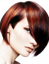  Red Bob Hairstyle by Mark Leeson