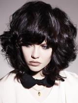 Black Shaggy Hairstyle by Brooks&Brooks