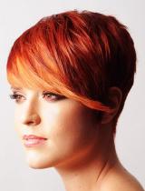 Short Red Hairstyle by Pierre Alexandre