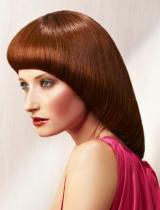 Long Red Straight Hairstyle by Craig Chapman