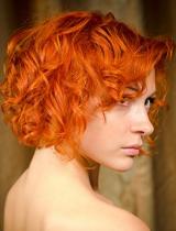 Red Curly Hairstyle by Web Collections