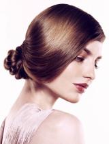 Long Top-Knot Hairstyle by Trevor Sorbie